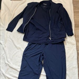Navy Blue Scrub Set